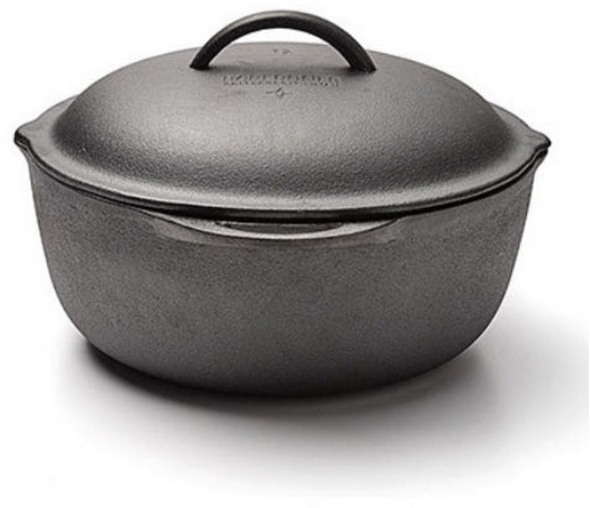 베어본즈 크록 12인치 무쇠 주물 냄비 캠핑 더치오븐, 1개