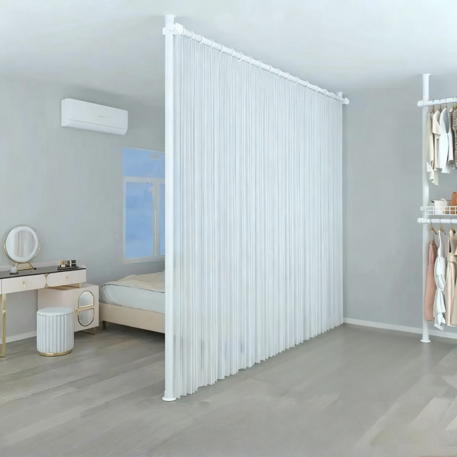 무타공 가림막 파티션 원룸 사무실 접이식 칸막이 공간분리, 1.1-1.6m*1.1-3m