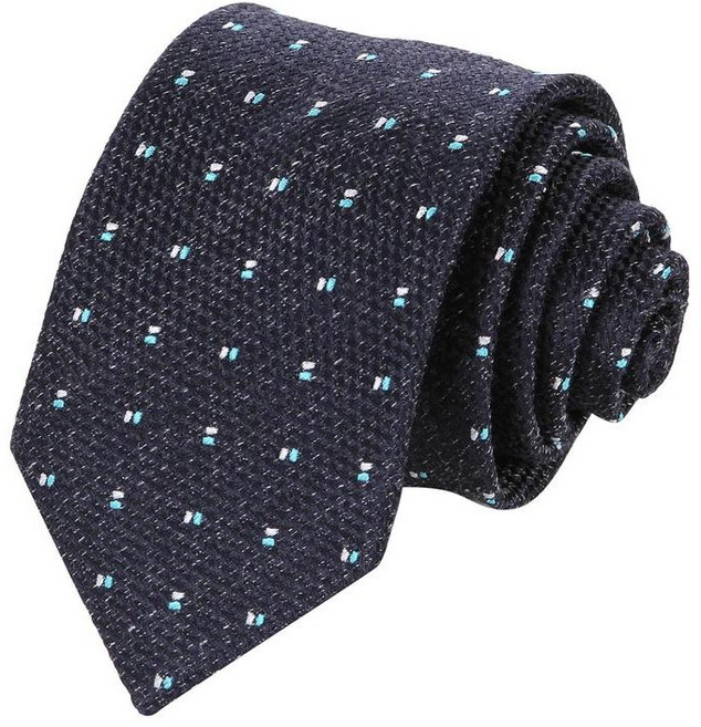 티엔지티 TG1N5E157NVXXXS 남성 자수 패턴 넥타이