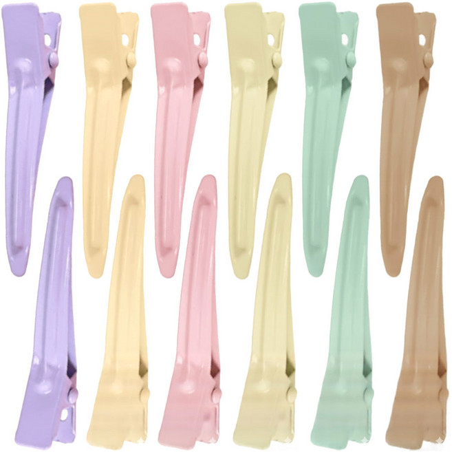 더빗다 자국없는 집게핀 소 6컬러, 12개