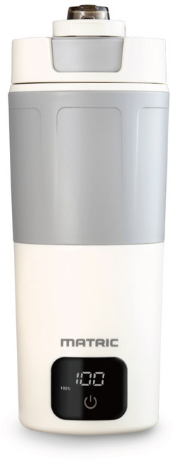 MATRIC 松木家電 溫控保溫杯 600ml 六段調溫 國際電壓 旅行必備, MH-BT0625L白, 1個