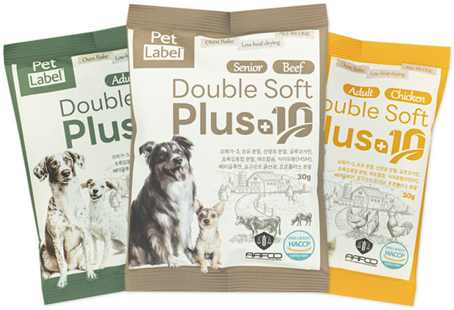 펫라벨 더블소프트플러스텐 오븐베이크 30g 강아지사료 샘플 패키지