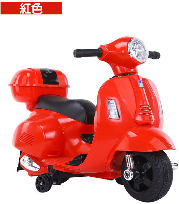Favorbaby 兒童電動摩托車, 1個, 復古款-紅色