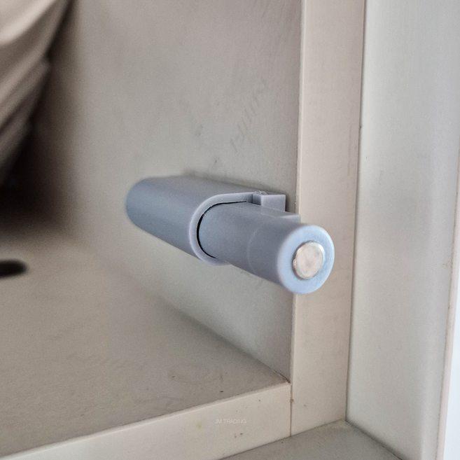 팝도어 선반 도어 문짝 원터치 푸시 버튼, 6개, 그레이