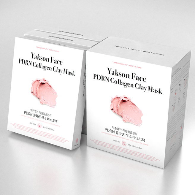 약손명가 작은얼굴관리 PDRN 콜라겐 석고마스크팩, 3개, 5개입
