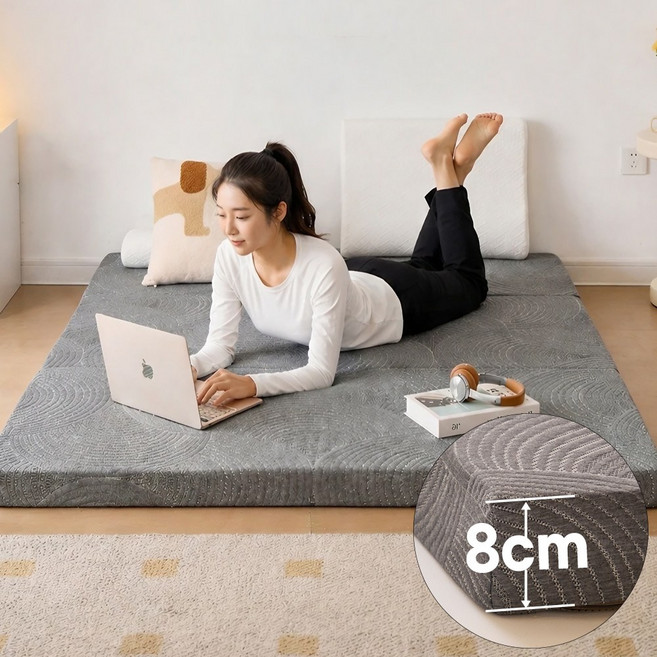 소프트엣지 단단한 3단 접이식 매트리스