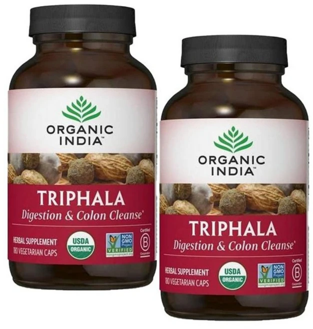 오가닉인디아 트리팔라 캡슐 Organic-India Triphala, 2개, 180정 - 쿠팡