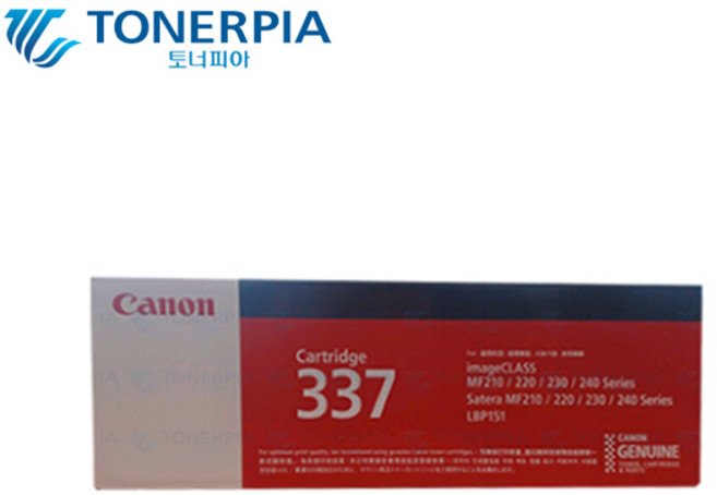 캐논 정품토너 CRG-337 MF237W MF235 MF217W MF215 MF211, 01_캐논정품토너_CRG-337, 1개
