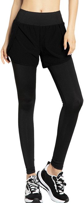 민트스쿨 팬츠 레이어드 포켓 레깅스 하이웨스트 바지 일체형 요가 필라테스 9부 반바지 레깅스