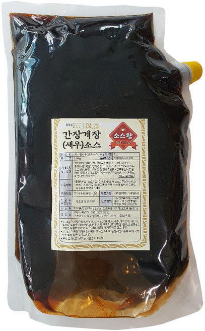 현진식품 소스왕 간장게장 새우장 소스 만능 간장 2.5kg (업소용/가정용) 게장양념 게장소스 새우장소스 양념게장소스, 1개