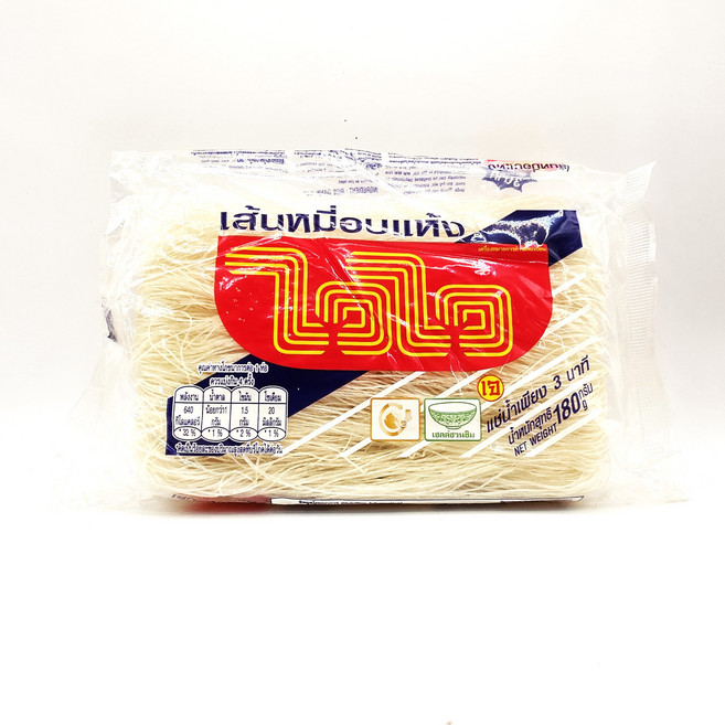 태국 쌀국수 WAIWAI 와이와이 건면 쌀국수 worldfood, 180g, 1개