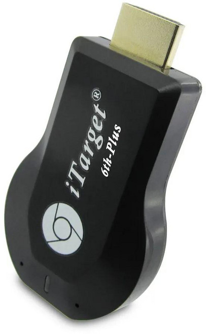 iTarget 6th-plus全自動hdmi無線影音鏡像器, 1個, 黑