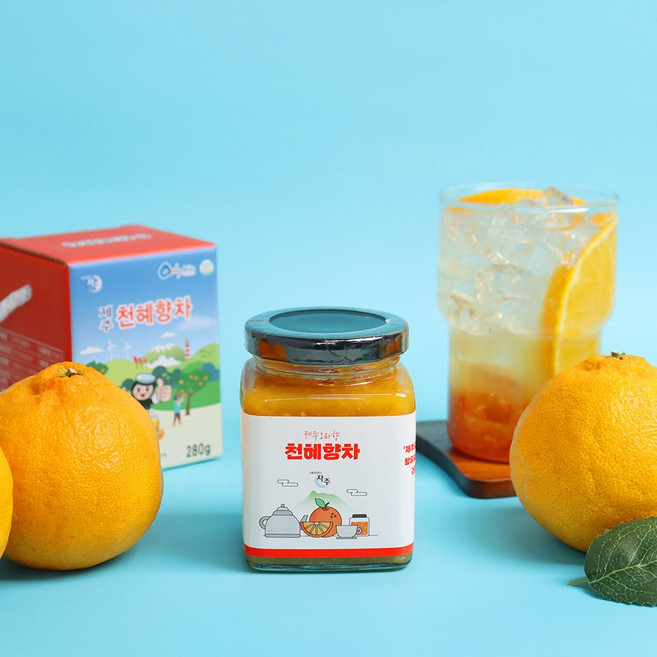제주 천혜향차 280g 천혜향청 제주특산품, 1개, 1개입