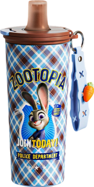 점 주토피아 스트로우 텀블러, 주디 블루, 1개, 550ml