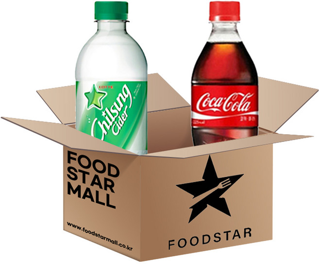 푸드스타 칠성사이다 업소용 500ml 8입 + 코카콜라 업소용 500ml 12입[K], 상세페이지 참조, 1세트