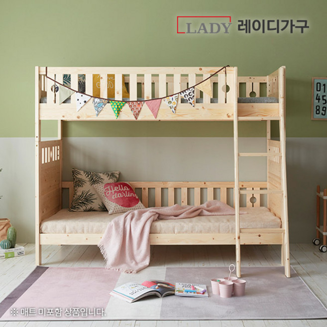 레이디가구 드림 분리형 이층침대 프레임, 내츄럴