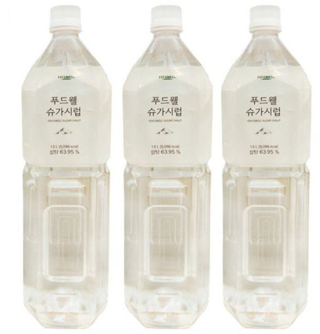 시럽 푸드웰 슈가시럽 1.5L x 6개입, 1개