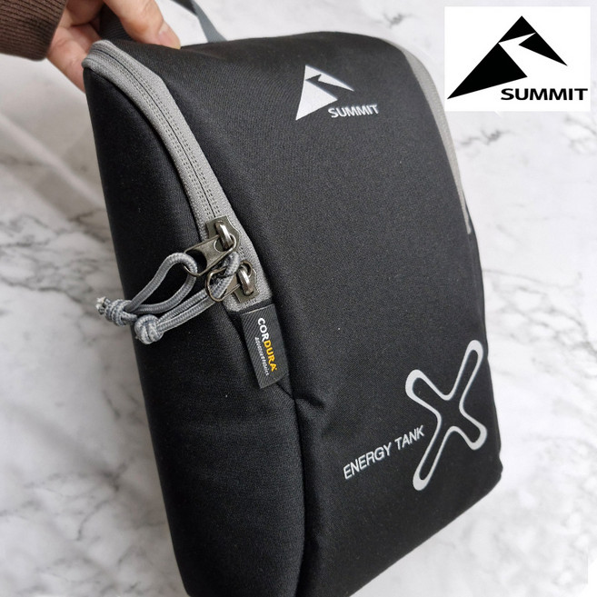 써미트 에너지탱크2 블랙 디팩 슬림 캠핑 산행 쿨러백 보냉 가방 피크닉 가방, 1개