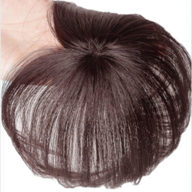 라이포여성앞머리정수리부분가발, 1개, 브라운