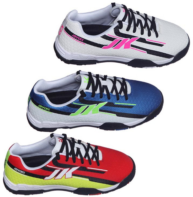 조이킥 족구화 K22 족구 운동화 화이트 블루 레드 인도어 아웃도어 겸용