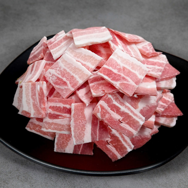 [오늘출고] 한돈 돼지고기 감성추억 옛날 삼겹살 대패삼겹살 우시산한돈 냉동 한성미트뱅크, 500g, 1개