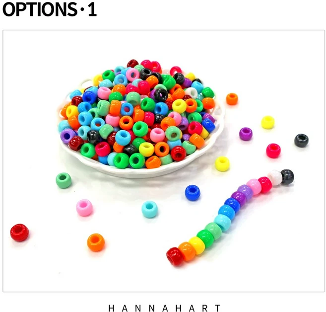 포니비즈 혼합색상 6x9mm 20g, 1개 - 쿠팡