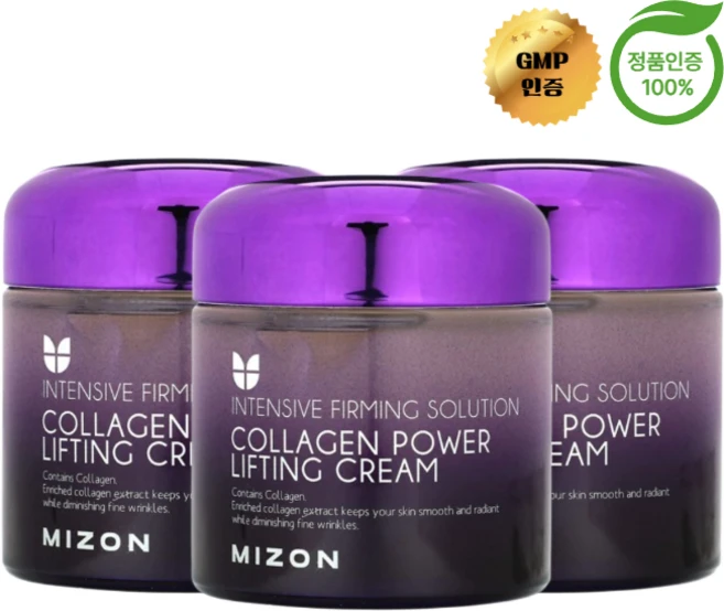 2+1 미즈온 콜라겐 파워 리프팅 크림 75ml, 3개 - 쿠팡