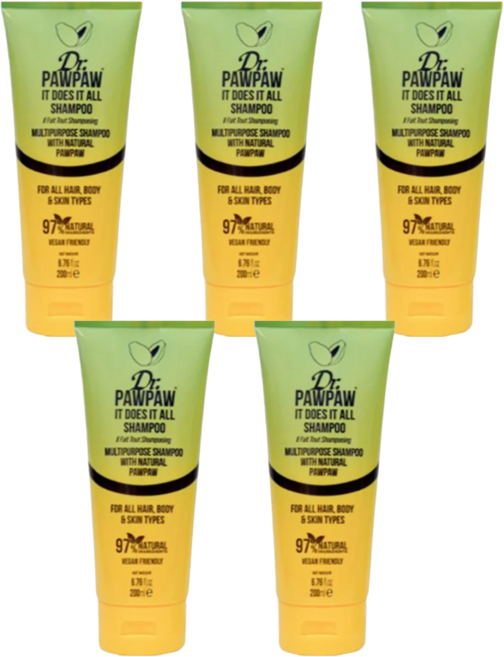 닥터포포 헤어 바디 워시 망고코코넛향, 200ml, 5개