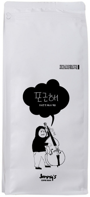 산미없는 깊은 고소함과 달콤한 초콜릿맛 제니스 커피 포근해 원두, 1개, 1kg, 홀빈(분쇄안함)