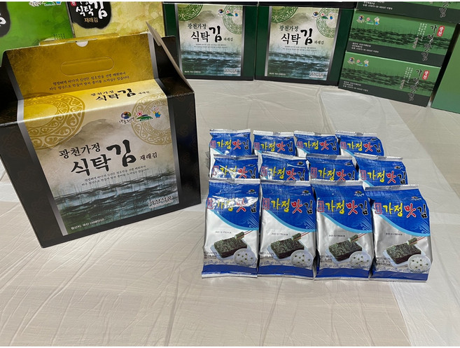 광천 가정맛김 재래 식탁김(12봉), 1박스