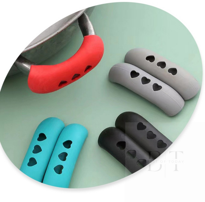 BEST OF TODAY 실리콘 냄비 손잡이 2P 손잡이커버, 레드