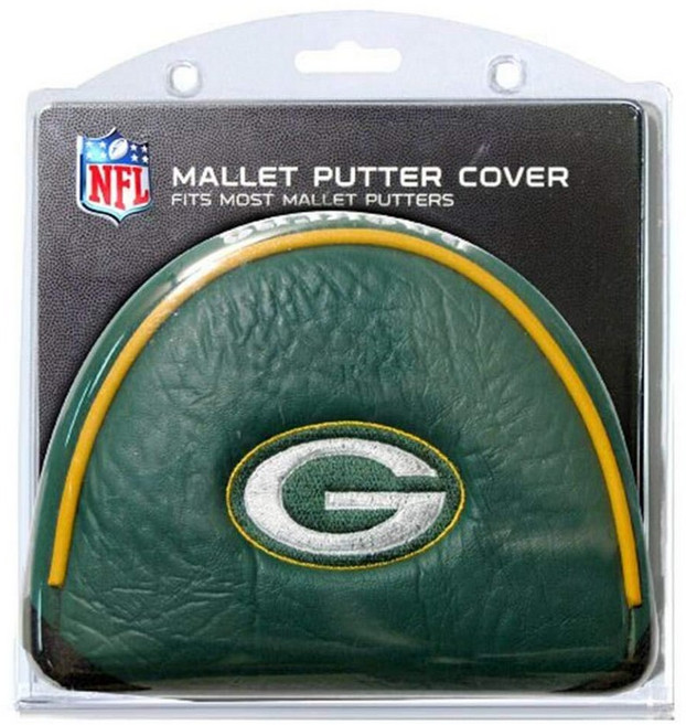 Team Golf NFL Green Bay Packers 골프 말렛 퍼터 커버 골프 클럽 말렛 퍼터 헤드커버 대부분의 말렛 퍼터에 적합 스코티 카메론 대디 롱 레그 테일, 그린베이 패커스