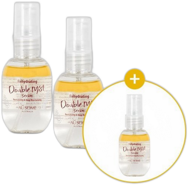 오우썸 수분 보습 오일 더블미스트 세럼 2+1, 50ml