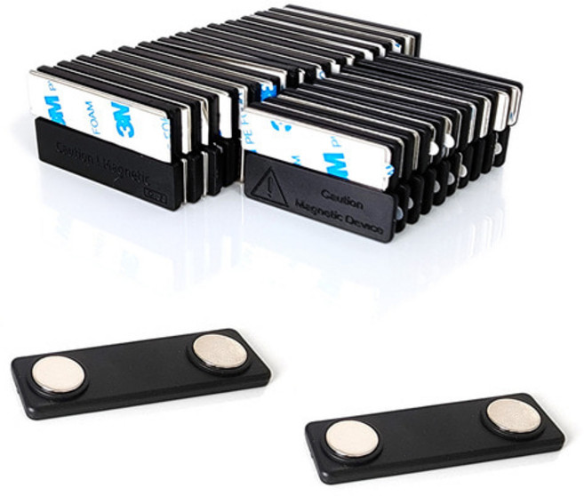 네오디움 2구 3구 명찰자석 탈부착명찰 고정, 2구자석