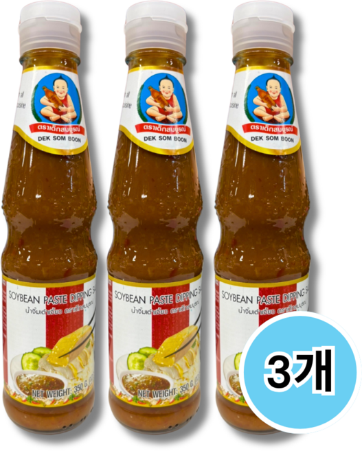 헬씨보이 소이빈 페이스트 딥핑소스 된장 soybean paste dipping sauce 구구쯔, 3개, 350g