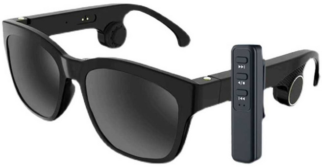 골전도보청기 안경 소리 증폭 블루투스 보조 이어폰, 1개