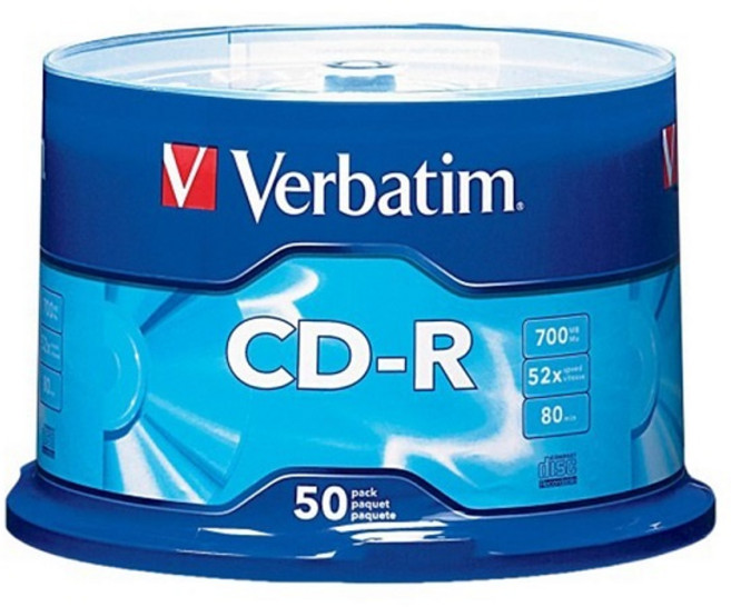 [버바팀] CD-R 52배속 700MB [케익통/50매], 1개