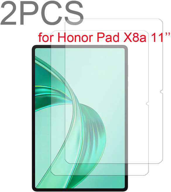 아너 패드용 유리 X8a 11 인치 스크래치 방지 강화 스크린 보호대 2 개, 01 Honor pad X8a 2PCS