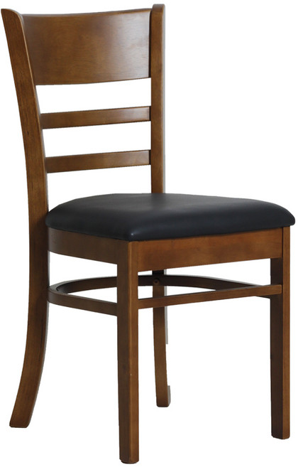 캐빈 원목 의자 2P, 월넛_블랙, 2개