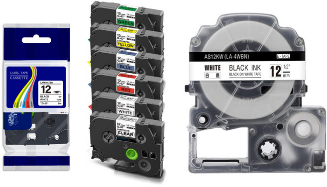 사은품증정 브라더 엡손 라벨테이프 호환 6mm 9mm 12mm 18mm 24mm, 브라더 36mm TZ2-761 녹색바탕/검정글씨