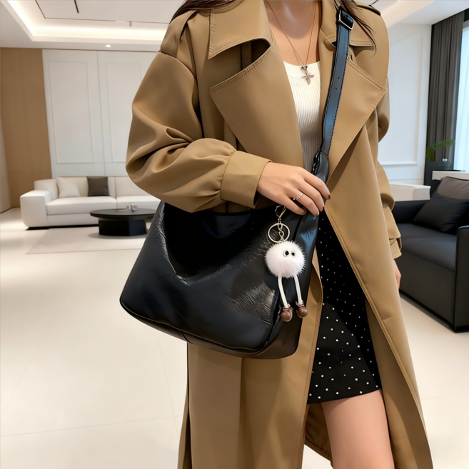 유광 빈티지 코디 빅 크로스 클래식 보따리 보부상가방