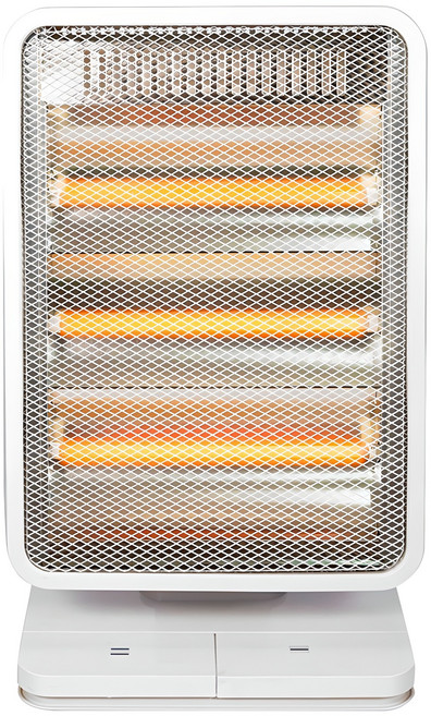 유니맥스 발터치 각도조절 3단 석영관 전기히터, 화이트, UMH-3612FSK