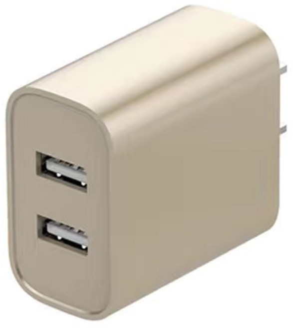 充電頭充電器 5V2A單口/雙口 快充, 富貴金雙口【快速充電】, 1個