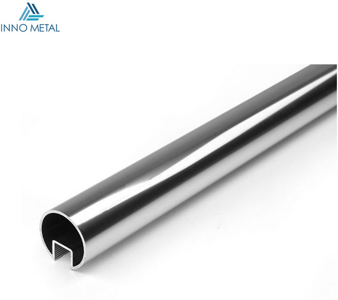 이노메탈 / 샤워부스 무힌지 도어봉 실버 2M, 1개