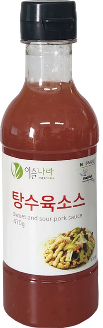 이슬나라 탕수육 소스 470g 액상 중화 양념 대용량 식자재 업소용 식당용 급식용 가정용