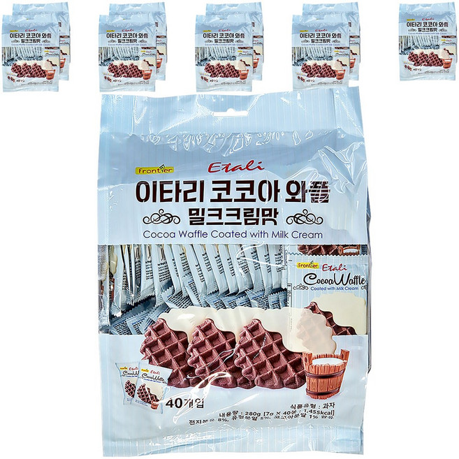 이타리 코코아 와플 밀크크림맛, 7g, 400개