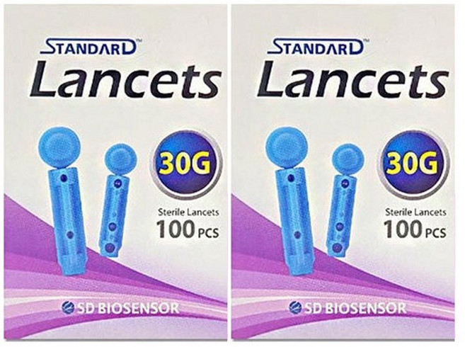 스탠다드 일회용 수동 란셋, 100개입, 2개