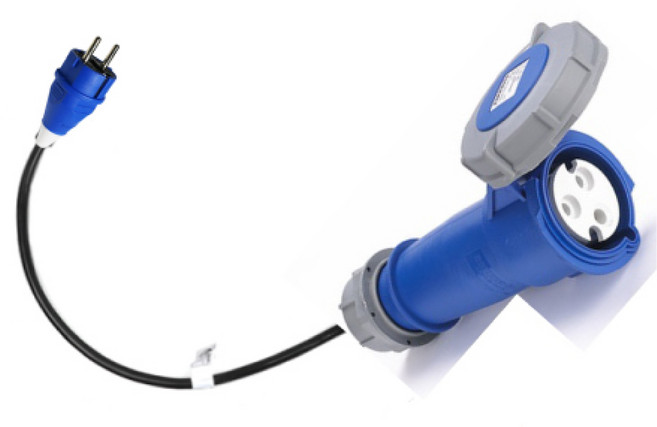 전기차 급속충전기 3공 -> 220v 커텍트 변환젠더, 1개