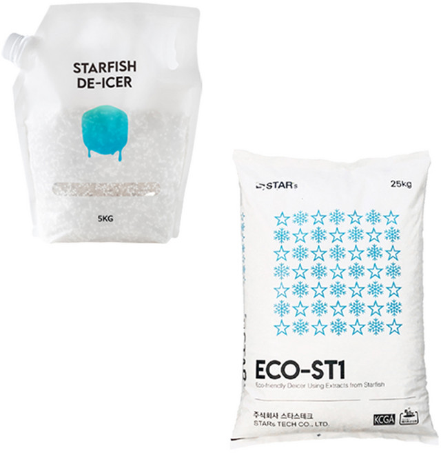 염화칼슘 친환경 불가사리 제설제 ECO-ST1 5kg/25kg