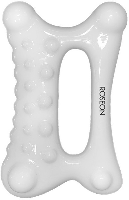 로즈온 디톡 바디 페이스 괄사, 1개, 아이보리